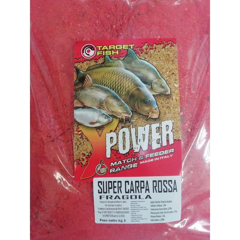 Target Fish Super Carpa Rossa Fragola 3kg
