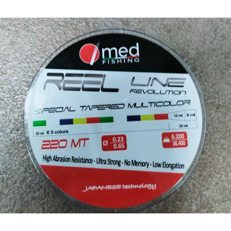 Med Fishing Tapared Multicolor 220 mt