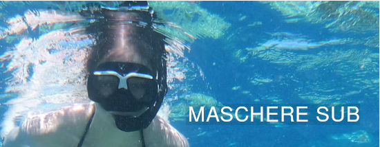 Maschere subacquee per pesca e snorkeling