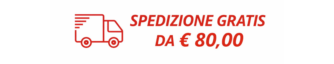 Spedizione gratuita a partire da €80